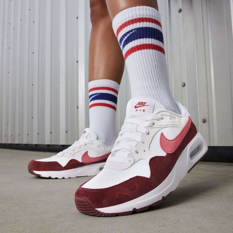 Дамски обувки Nike Air Max SC white/team red/adobe 10