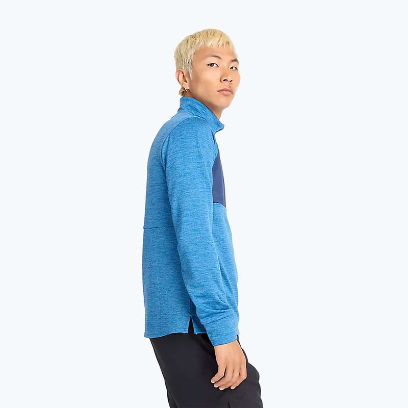 Мъжка блуза с дълъг ръкав за бягане New Balance Athletics Heat Grid 1/2 Zip heron blue 4