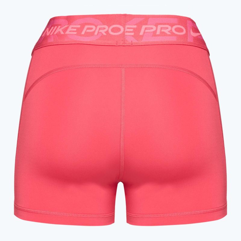 Дамски шорти за тренировка Nike Pro Mid Rise 3“ aster pink/pinksicle/hot punch/white punch 2