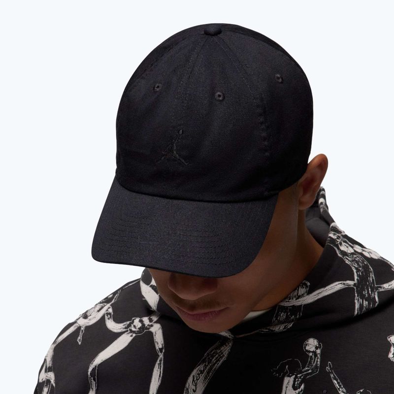 Шапка с козирка Jordan Club Unstructured Curved-Bill black/black 8