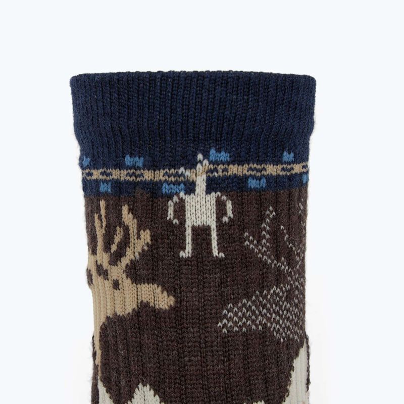 Smartwool Hike Light Cushion Mountain Moose Crew чорапи, тъмночервени 3