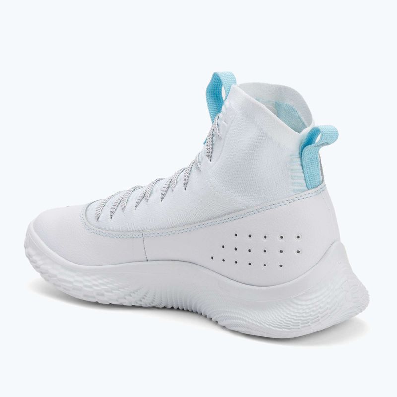 Баскетболни обувки Under Armour CURRY 4 FLOTRO бяло/поток/металическо сребро 3