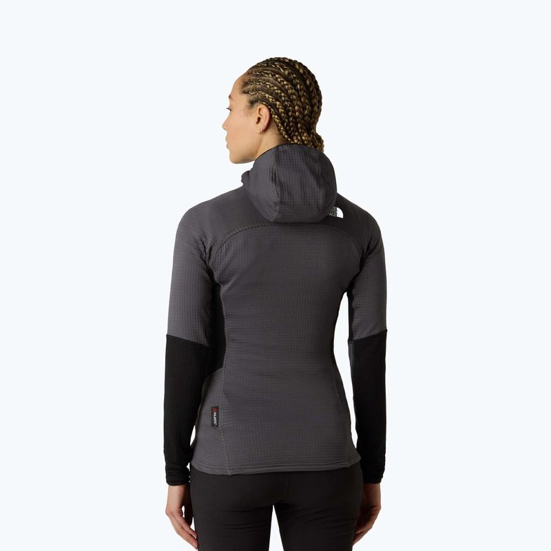 Дамски суитшърт The North Face Polartec Powergrid Stormgap Hoodie anthracite grey/bla 3