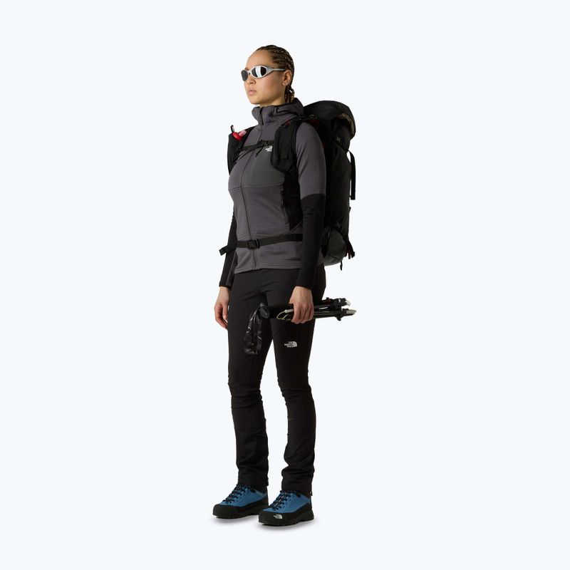 Дамски суитшърт The North Face Polartec Powergrid Stormgap Hoodie anthracite grey/bla 7