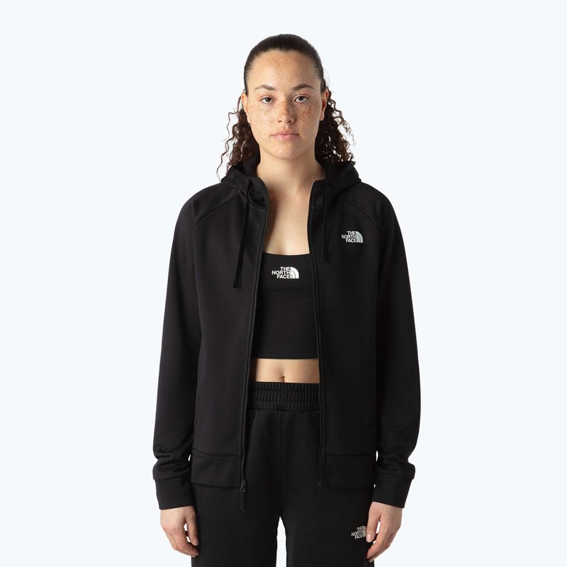 Дамски суитшърт The North Face Reaxion 2.0 Hooded Full Zip black heather 4
