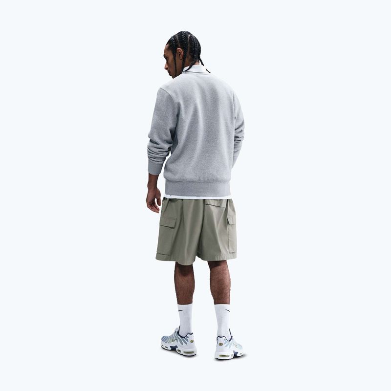 Мъжки суитшърт Nike Sportswear Club Graphic Fleece Crew dark grey heather/white 3