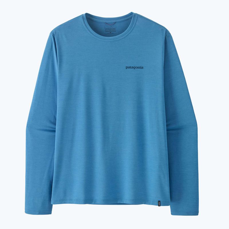 Мъжка блуза с дълъг ръкав Patagonia Capilene Cool Daily - Boardshort Logo shore blue/light shore blue x-dye 6