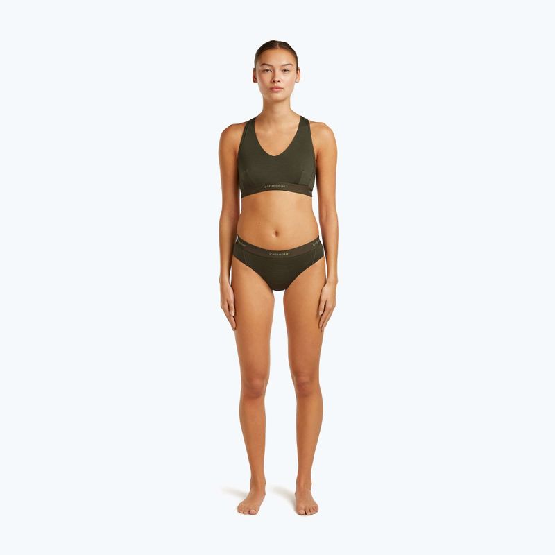 Термоактивен сутиен Icebreaker Merino 125 Cool-Lite Sprite Racerback dark loden 2