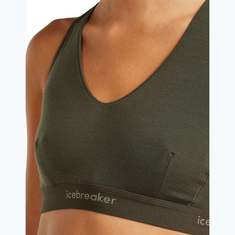 Термоактивен сутиен Icebreaker Merino 125 Cool-Lite Sprite Racerback dark loden 4