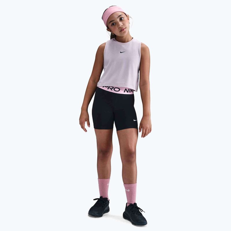Детски шорти Nike Pro Dri-Fit 5" black/med soft pink/white 2
