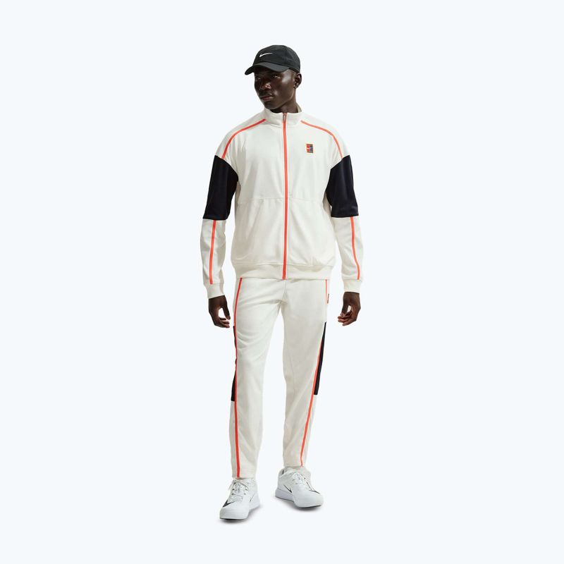 Мъжки тенис суитшърт Nike Court Heritage sail/turf orange 2