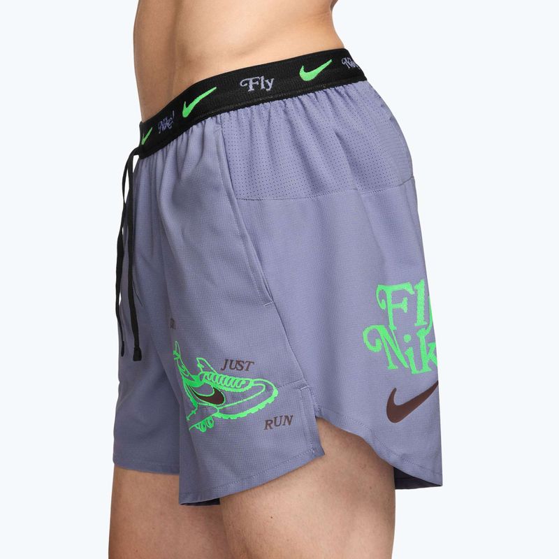Мъжки шорти за бягане Nike Fly Nike Stride 5“ iron purple/black 3