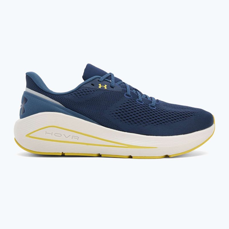 Мъжки обувки за бягане Under Armour Sonic 7 washed navy/nu blue/yellow shade 2