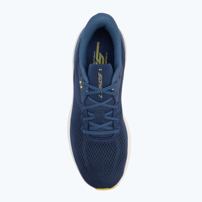 Мъжки обувки за бягане Under Armour Sonic 7 washed navy/nu blue/yellow shade 5
