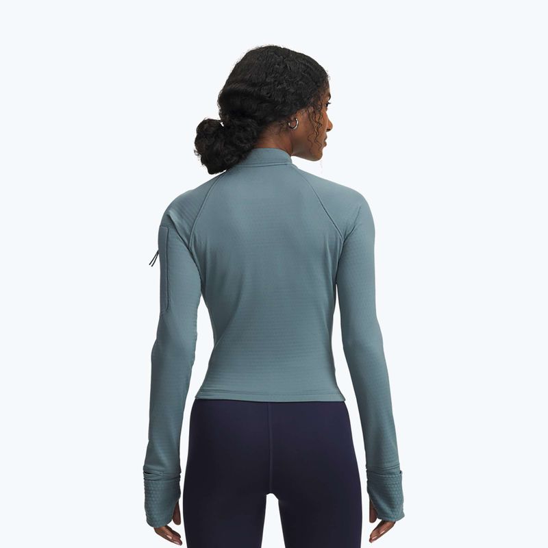 Дамски суитшърт за бягане Under Armour Pro Half Zip jasper blue/reflective 2