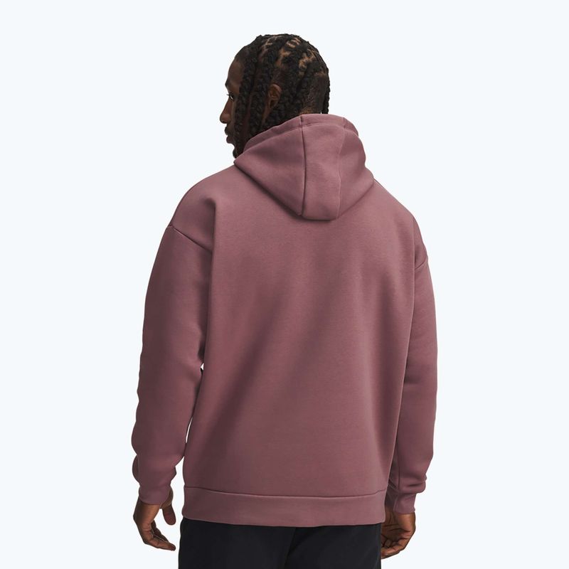 Мъжки суитшърт Under Armour Project Rock Icon Hoody maroon mist/black 2