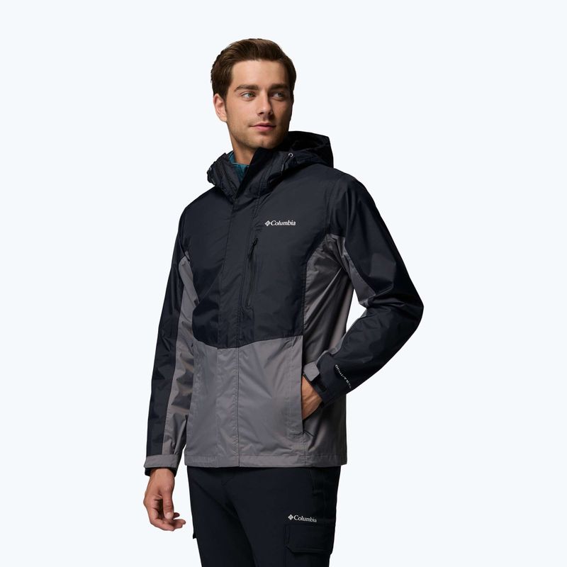 Мъжко яке за дъжд Columbia Pouring Adventure III black/city grey 4