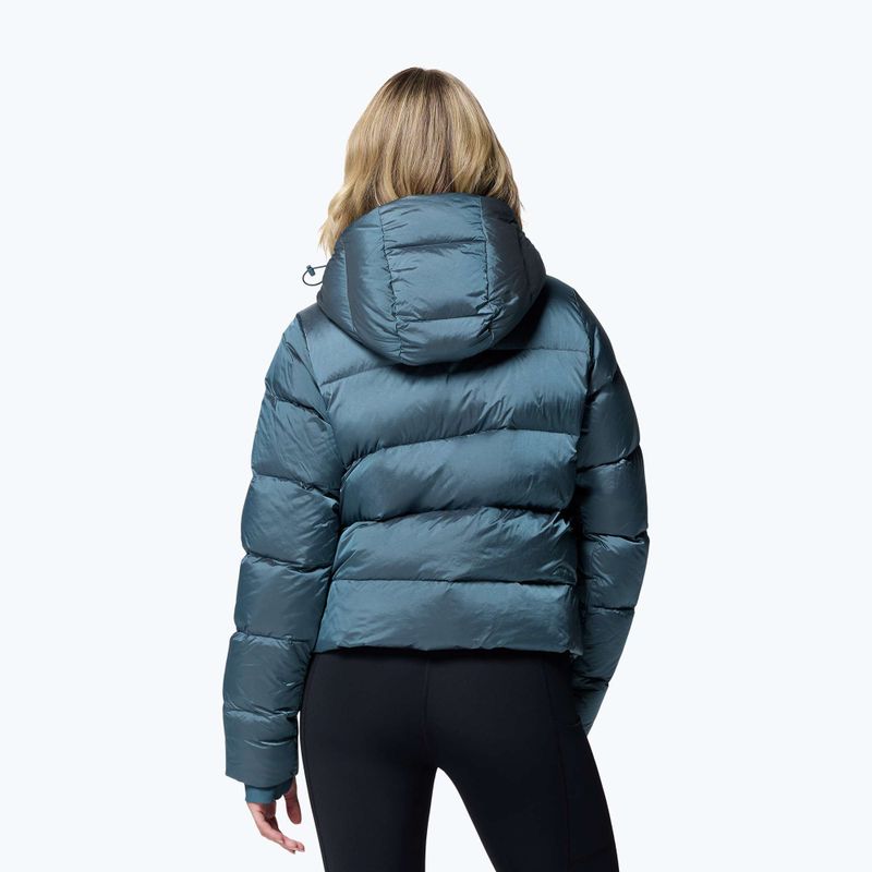 Дамско пухено яке Columbia Amaze Puff Hooded everblue high shine 3