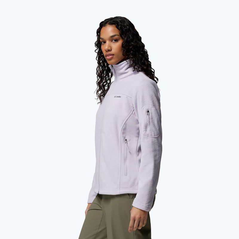 Дамски поларен суитшърт Columbia Fast Trek II lavender pearl 4