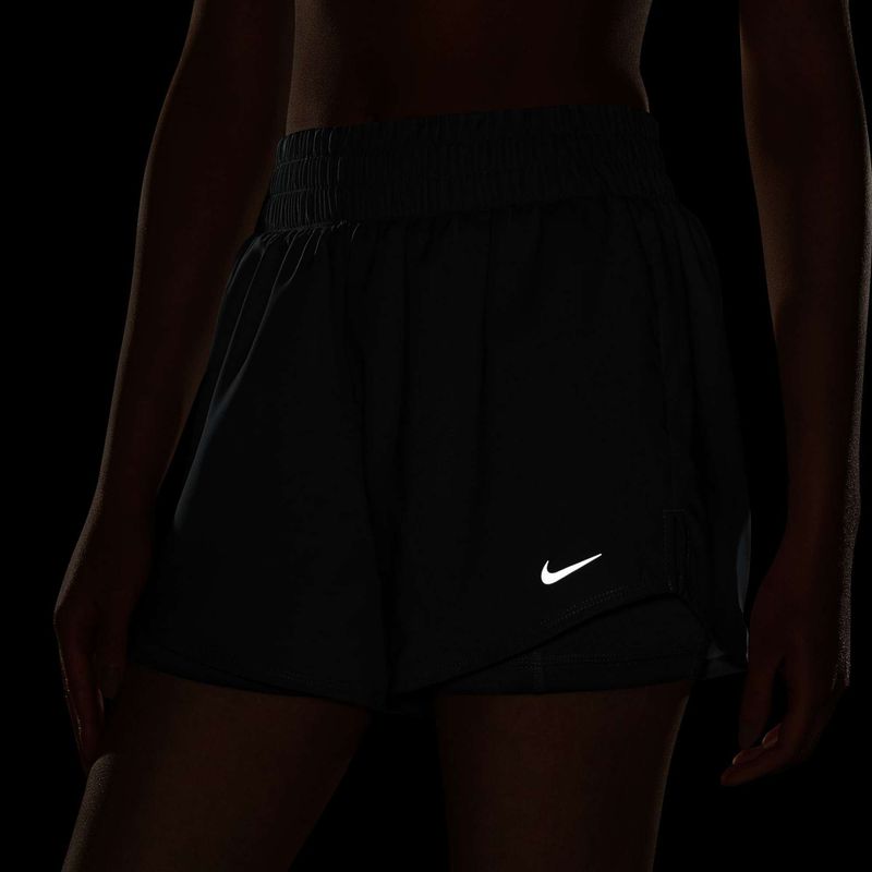 Дамски шорти Nike One Dri-Fit с висока талия 3“ 2In1 smoke grey/heather/white 5