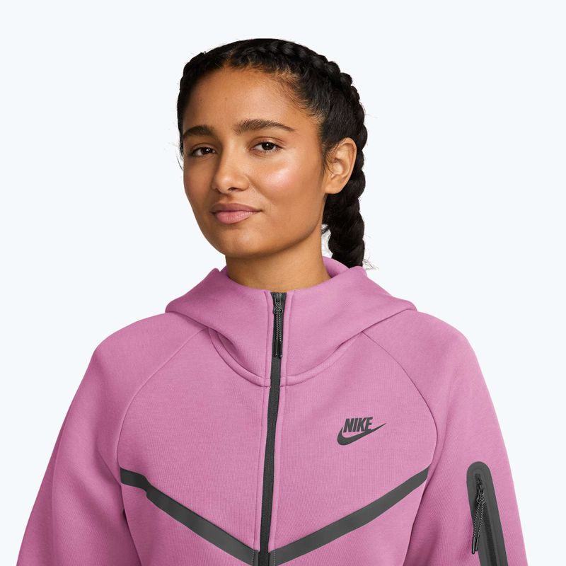 Дамски суитшърт  Nike Sportswear Tech Fleece Windrunner light magenta/black 3