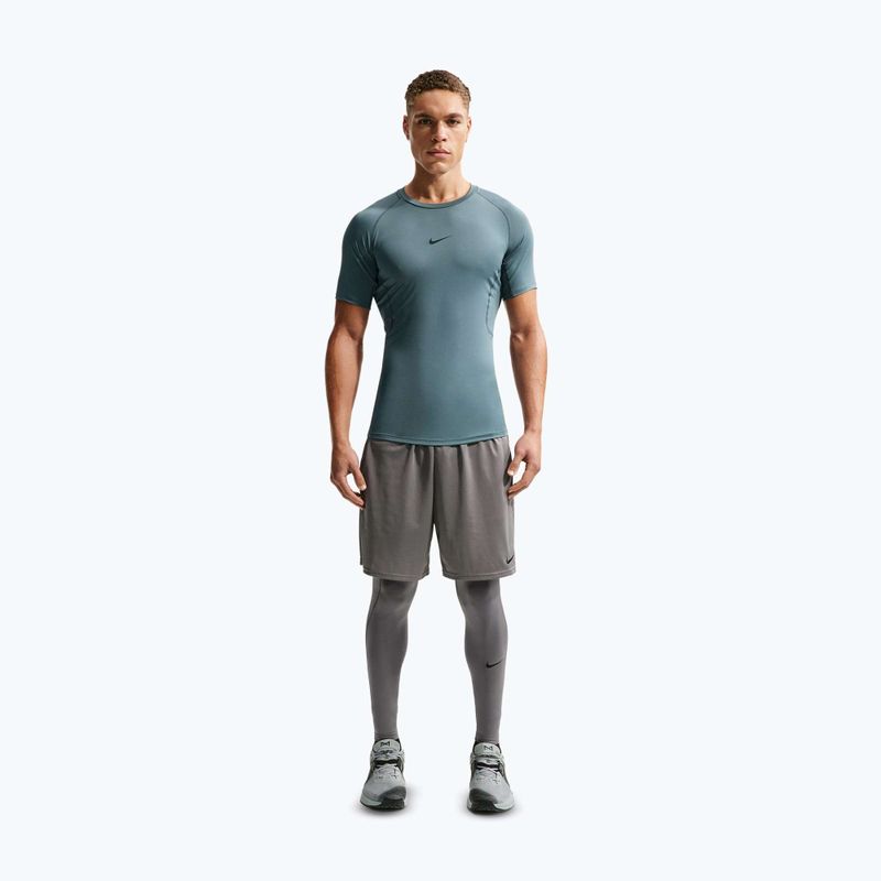 Мъжка тренировъчна тениска Nike Pro Dri-Fit Tight Fitness mineral slate/black 2