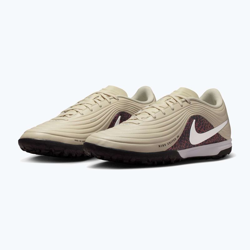 Мъжки футболни обувки Nike United Tiempo Maestro Academy TF fossil/burgundy crush/metallic silver 10