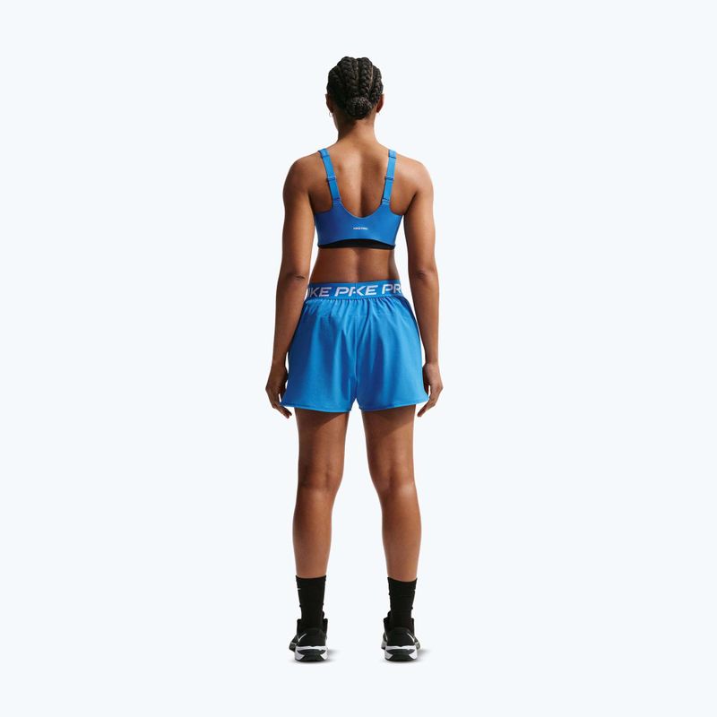 Дамски тренировъчни шорти Nike Pro 2in1 light photo blue/white 3