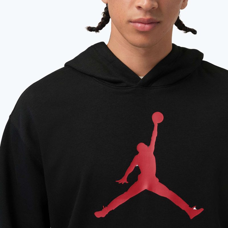Мъжки суичър Jordan Pullover Hoodie black/gym red 4