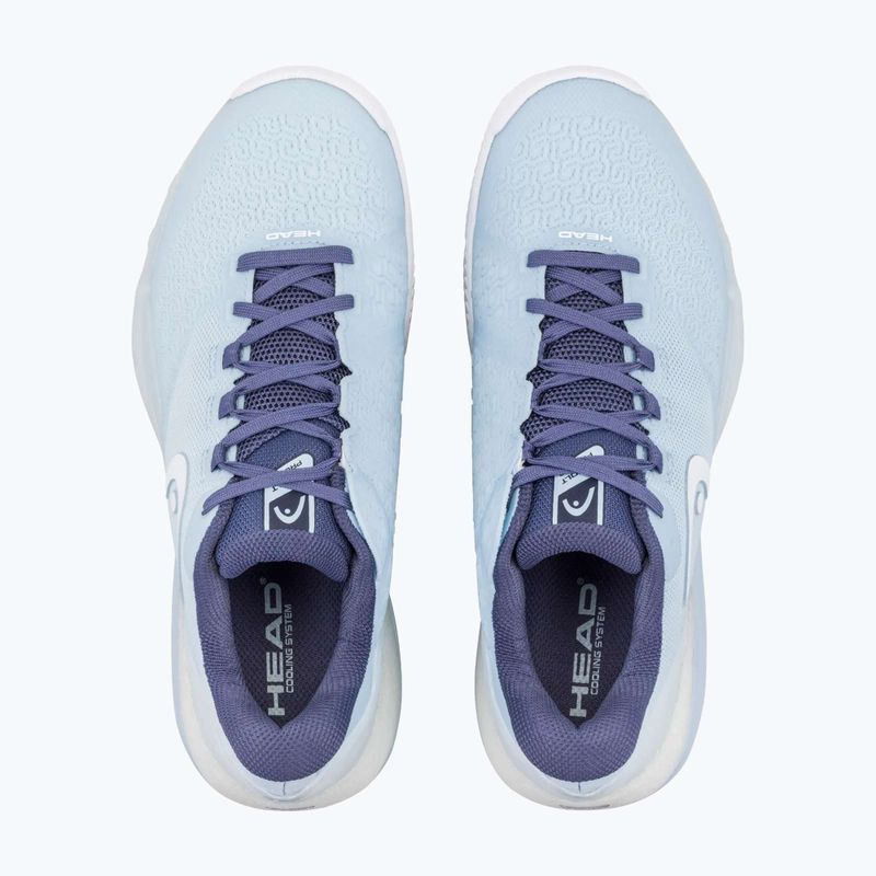 Дамски тенис обувки HEAD Revolt Pro 5.0 Clay light blue/dark blue 11