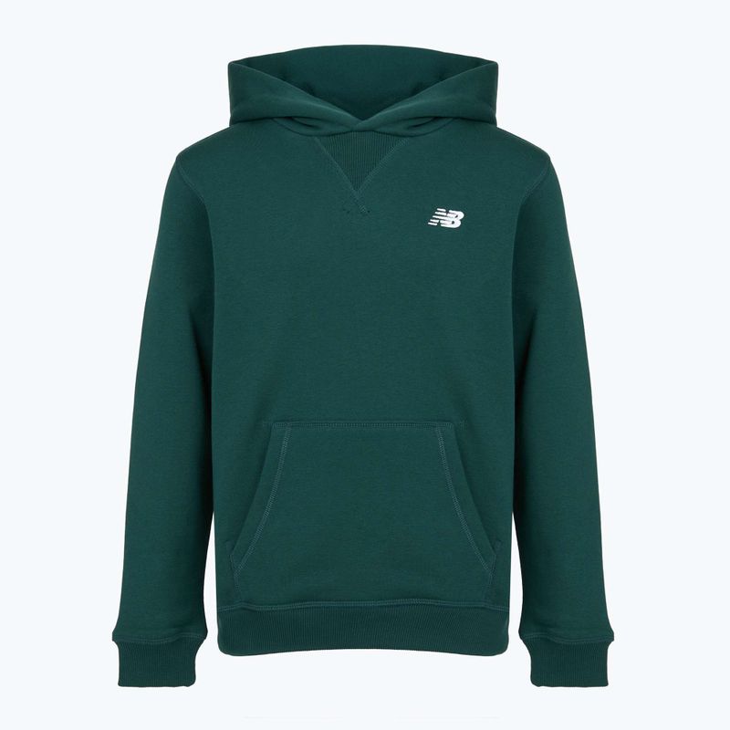 Детски суитшърт New Balance Brush Back Small Logo Hoodie medusa green 6
