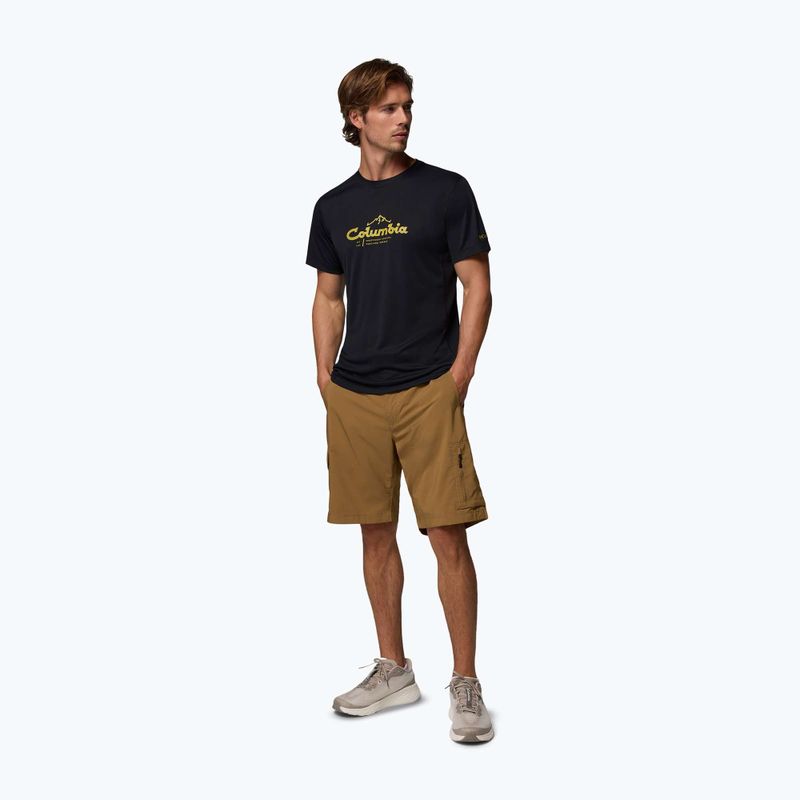 Мъжка тениска Columbia Zero Rules Light Graphic Crew black/scripted peaks 2