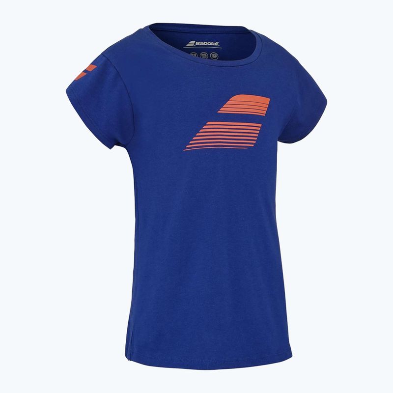 Детска тениска Babolat Exercise Cotton Jr sodalite blue 3