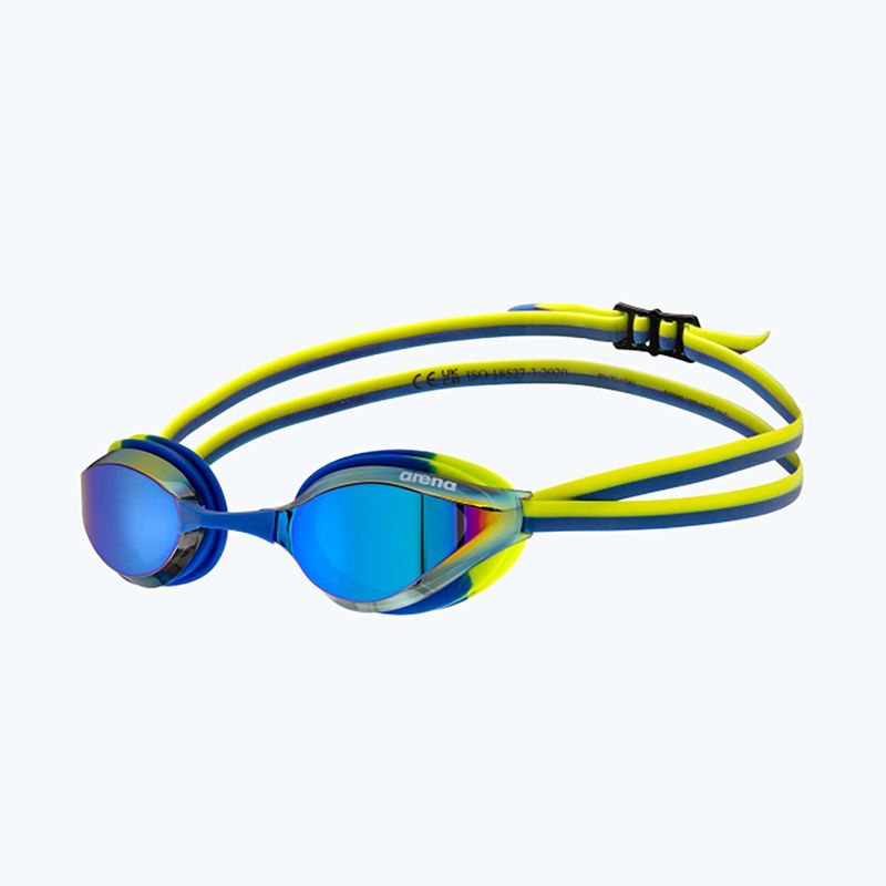 Очила за плуване за деца Arena Python Mirror Jr blue/blue/lime 5