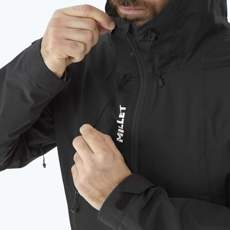 Мъжко дъждобранно яке Millet Fitz Roy black/noir 5
