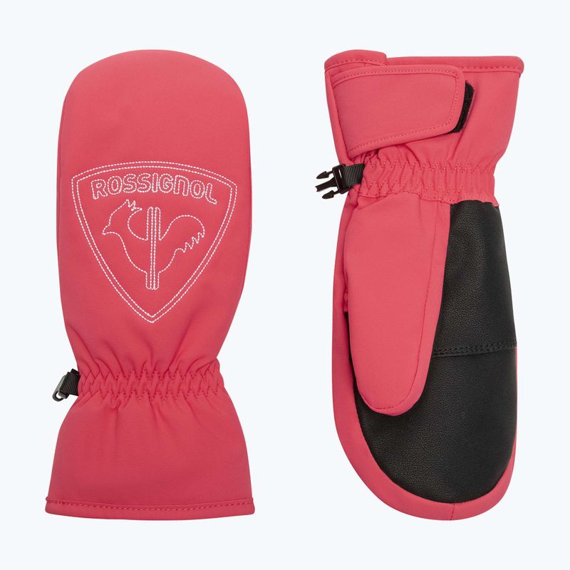 Детски скиорски ръкавици Rossignol Jr Rooster M tea rose 8