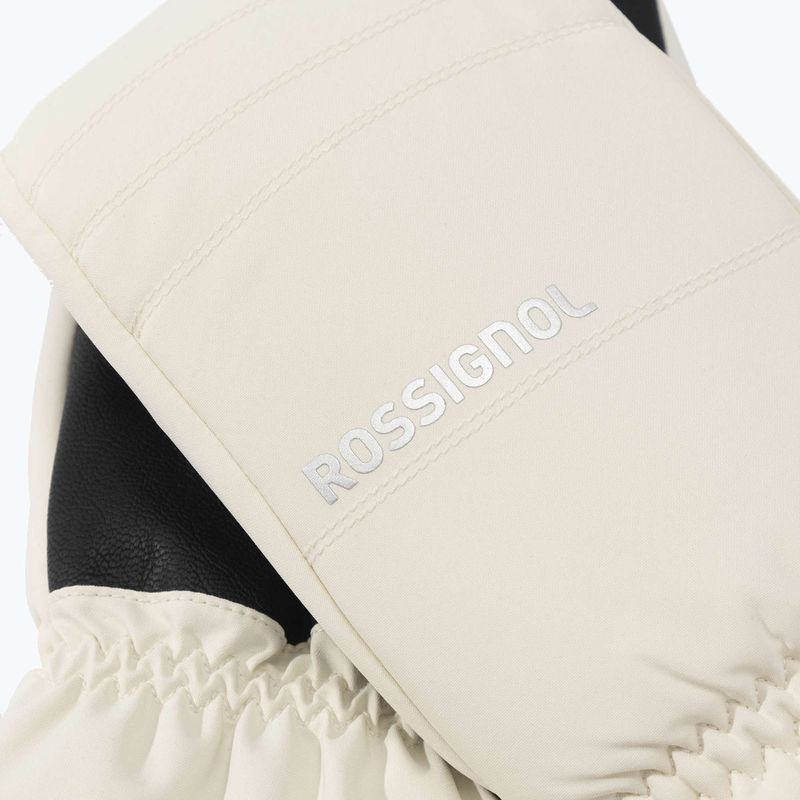 Дамски скиорски ръкавици Rossignol Perfy M nature white 2