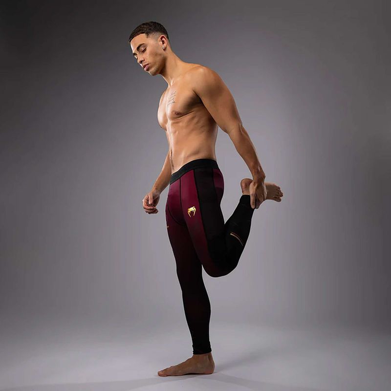 Мъжки тренировъчни гамаши Venum Tactical XT Spats black/burgundy/gold 5