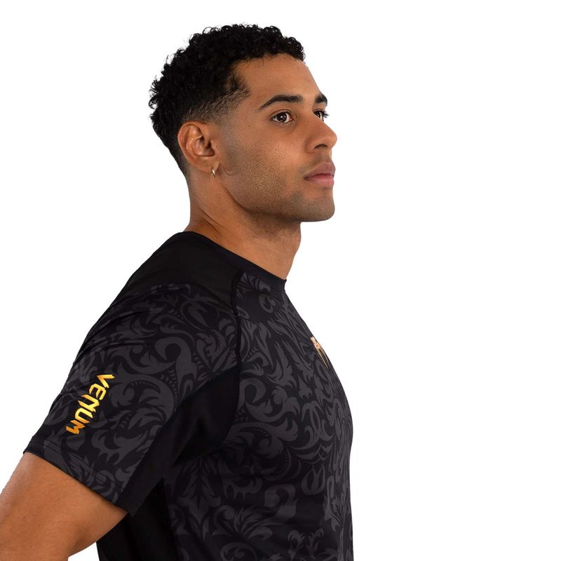 Мъжка тениска за тренировки Venum x Ilia Topuria Unmatched Dry-Tech black/gold 5