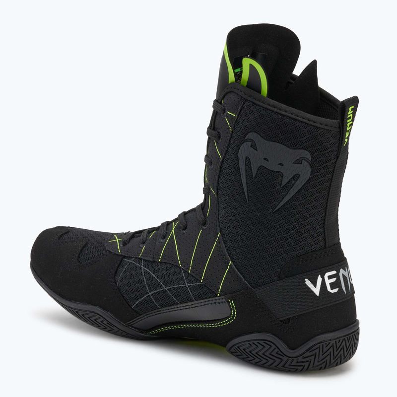 Мъжки боксови обувки Venum Training Camp 4.0 black/neo green 2