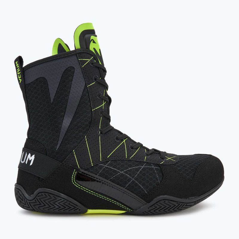 Мъжки боксови обувки Venum Training Camp 4.0 black/neo green 3