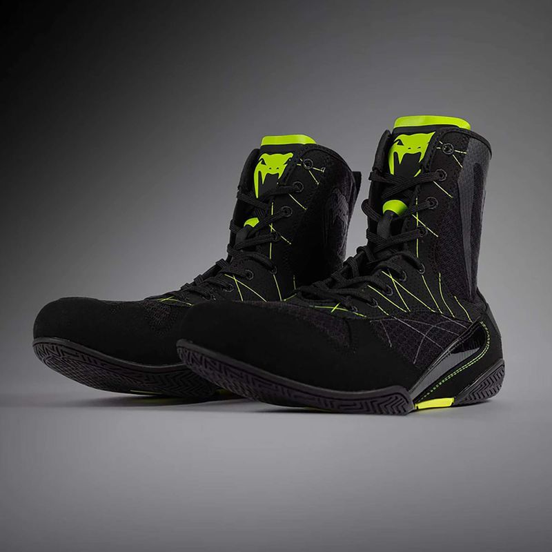 Мъжки боксови обувки Venum Training Camp 4.0 black/neo green 10