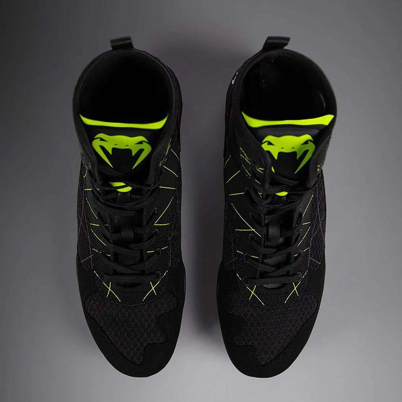 Мъжки боксови обувки Venum Training Camp 4.0 black/neo green 12