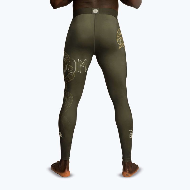 Мъжки тренировъчен клин Venum Serpenti Spats khaki/bronze/ivory 3