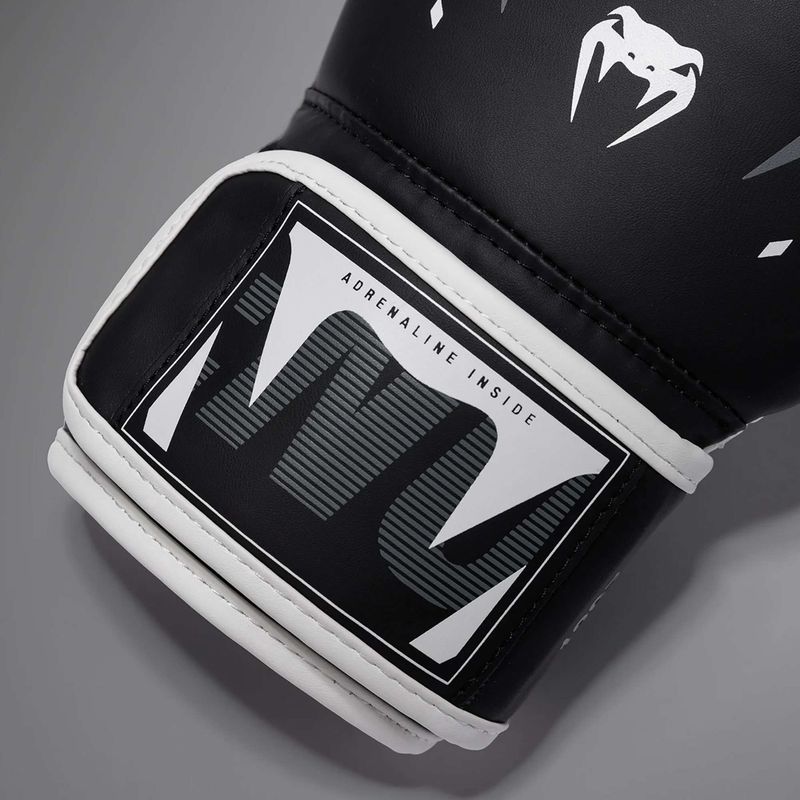 Боксови ръкавици Venum Adrenaline Boxing black/silver grey 4