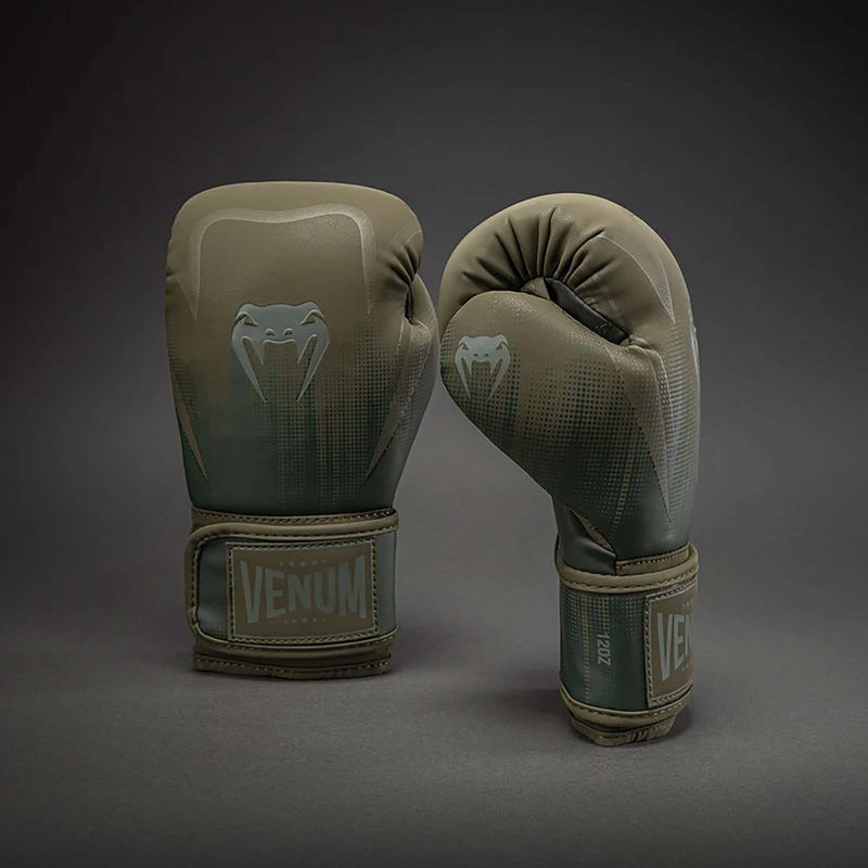 Боксови ръкавици Venum Stealth Boxing khaki/dark green 2