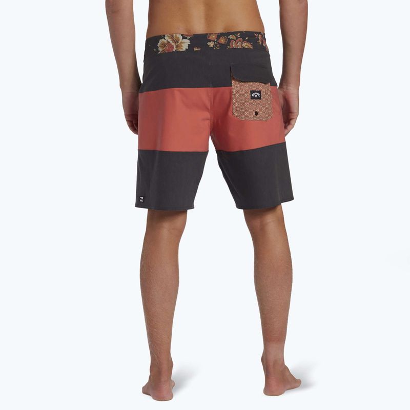 Мъжки шорти за плуване Billabong Tribong Pro washed red 3