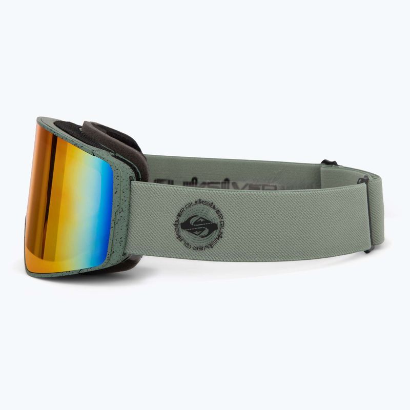 Мъжка маска за сноуборд Quiksilver Storm MG dark ivy/clux ml red 4