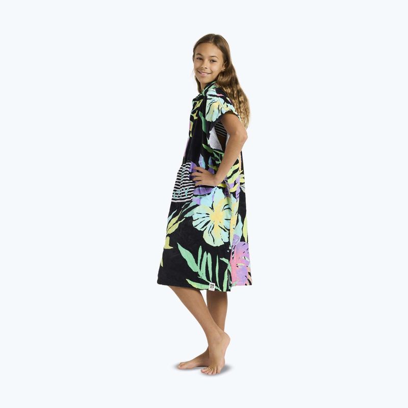 Детско пончо ROXY RG Stay Magical Printed anthracite aquarella active RG 4