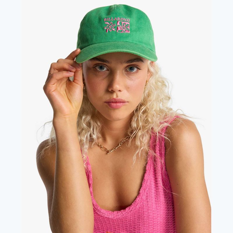 Дамска шапка с козирка Billabong Hot Weather summer green 5